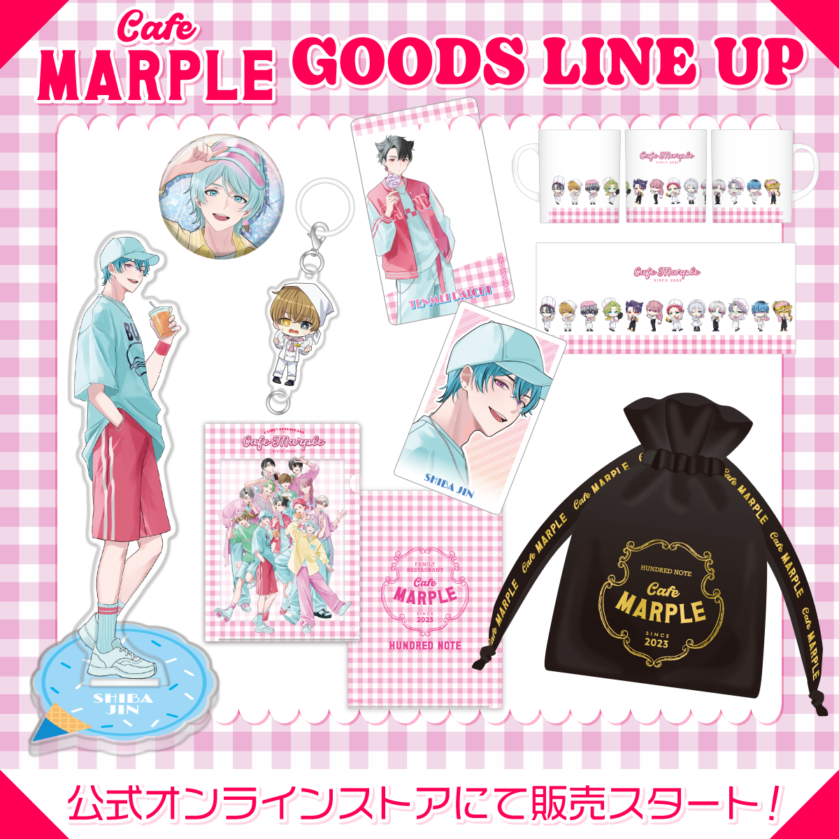 コラボカフェ グッズ アクリルスタンド にじさんじ VΔLZ and GALLERY コラボカフェ アクスタ スーベニア